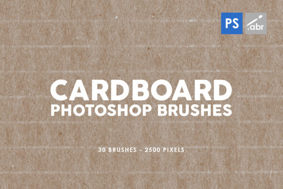 30 Cardboard Photoshop Brushes 2