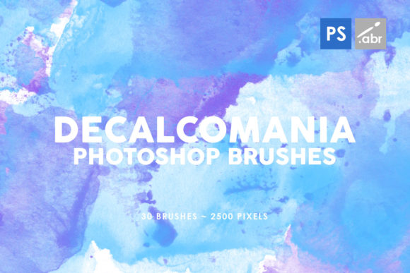 30 Decalcomania PS Stamp Brushes 3: A Versatile Tool for Photoshop Artists
