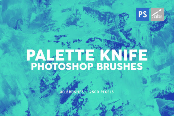 30 Palette Knife PS Stamp Brushes 3: Enhancing Creativity with High-Resolution Textures