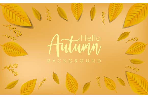 Autumn Leave Background Decoration Gold: A Beautiful Way to Embrace the Season