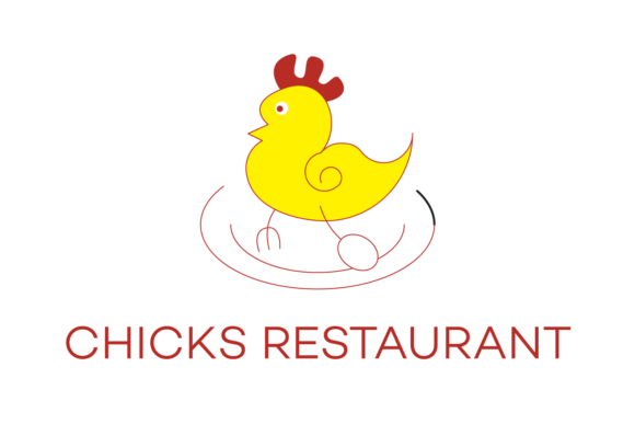 Chicks Restaurant Logo Design Ideas