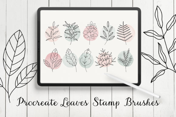 Enhancing Digital Creativity with Leaves and Branches Procreate Stamps