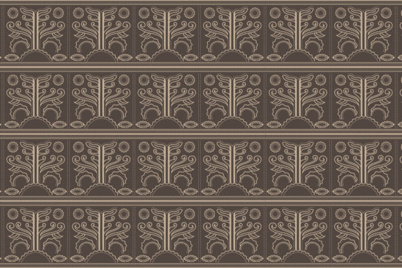 Floral Batik Pattern Brown Flat Single: A Versatile Design Asset for Modern Creatives