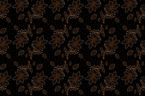 Floral Batik Pattern Dot Gold Black: A Timeless Blend of Art and Culture