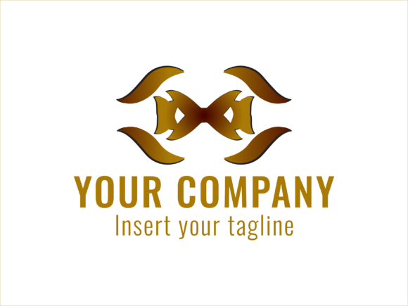 Logo Gold Mask Design