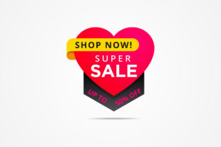 Love Sale Banner Element: A Valentine's Day Marketing Essential