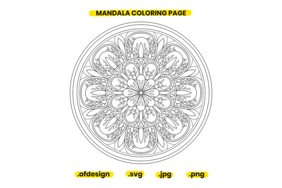 Mandala Coloring Page Design 47
