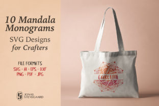 Mandala Monogram: A Beautiful Pack of Monogram Designs Made from Hand-Drawn Mandalas