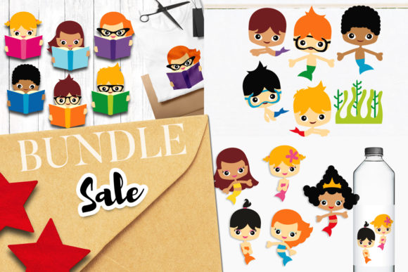 Mermaid Kids Bundle for Creative Projects