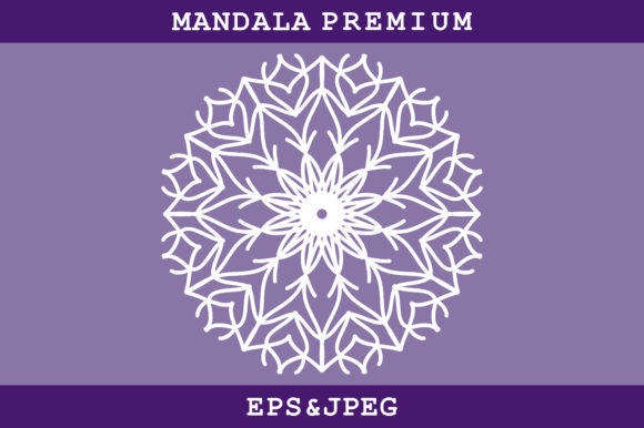 Ornament Mandala Icon on Purple Background: Strategic Use for Creative and Professional Applications