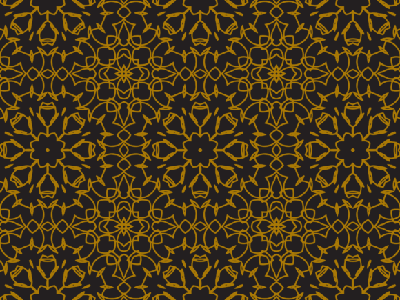 Pattern Gold Abstract Flower Lines: A Modern Design Element for Creative Projects