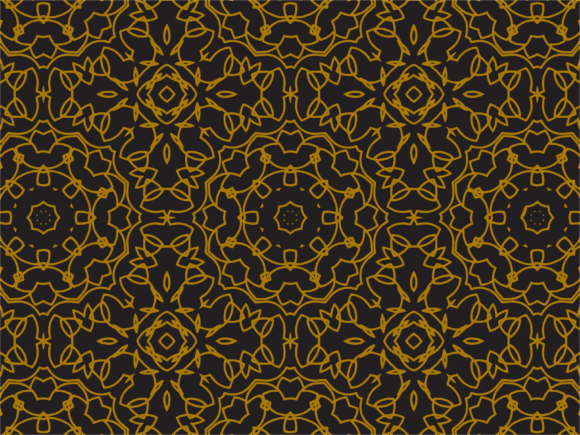 Pattern Gold Circle Ornament Line: A Versatile Design Element for Modern and Vintage Projects
