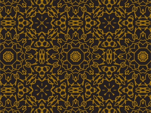 Pattern Gold Flower and Ellipse Motifs: A Guide to Modern Decorative Design