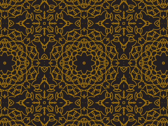 Pattern Gold Luxury Abstract Ornaments