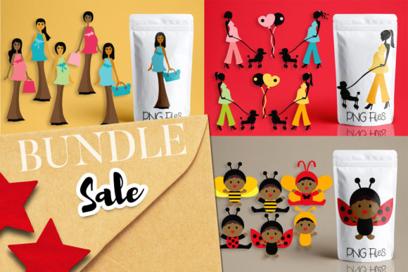 Pregnant Woman Baby Bundle: A Versatile Resource for Maternity and Nursery Projects