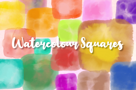 Shabby Chic Watercolor Squares