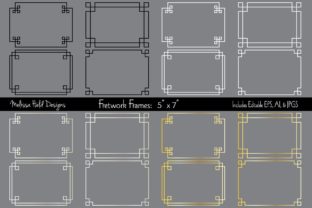 Silver Gold 5 X 7 Fretwork Frames: A Versatile Design Resource for Creative Projects