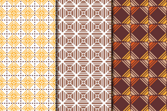 Square Pyramid Pattern Flat Color